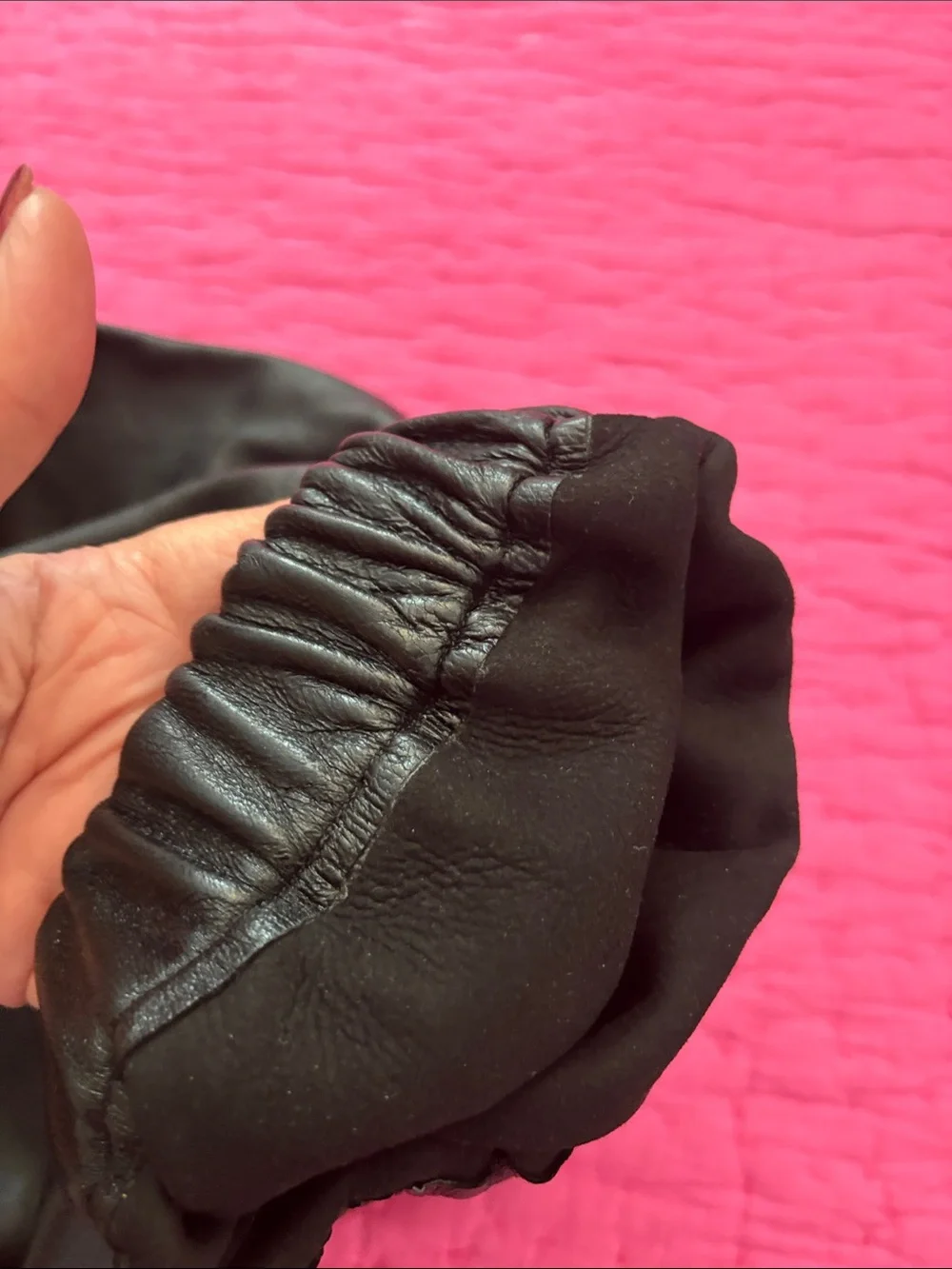 Proenza Schouler black leather